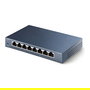 TP-Link TL-SG108 - Switch Gigabit Ethernet No Administrado 8 Puertos, Negro, Full Duplex, 16 Gbit/s Capacidad