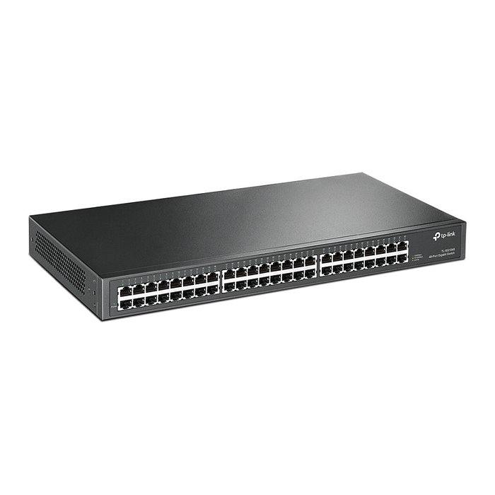 TP-Link Switch Gigabit No Administrado 48 Puertos TL-SG1048 - Conmutador Ethernet 1U Montaje Rack 96 Gbit/s para Red