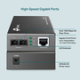 TP-Link MC210CS Convertidor de medios Gigabit Monomodo 1310 nm