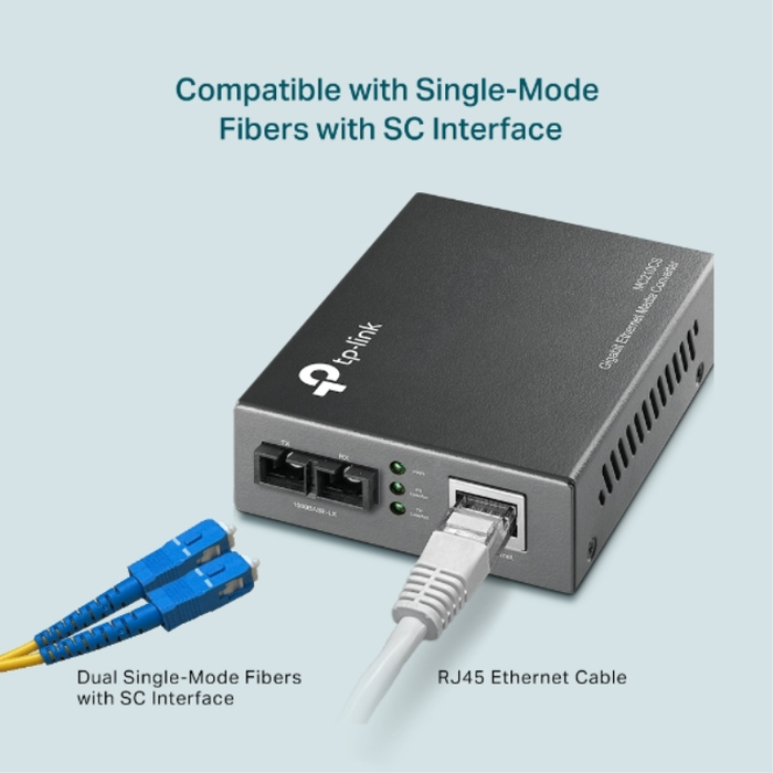 TP-Link MC210CS Convertidor de medios Gigabit Monomodo 1310 nm