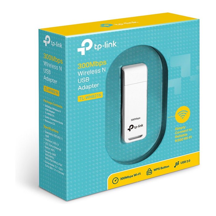 TP-Link TL-WN821N Adaptador Wi-Fi USB 300Mbps