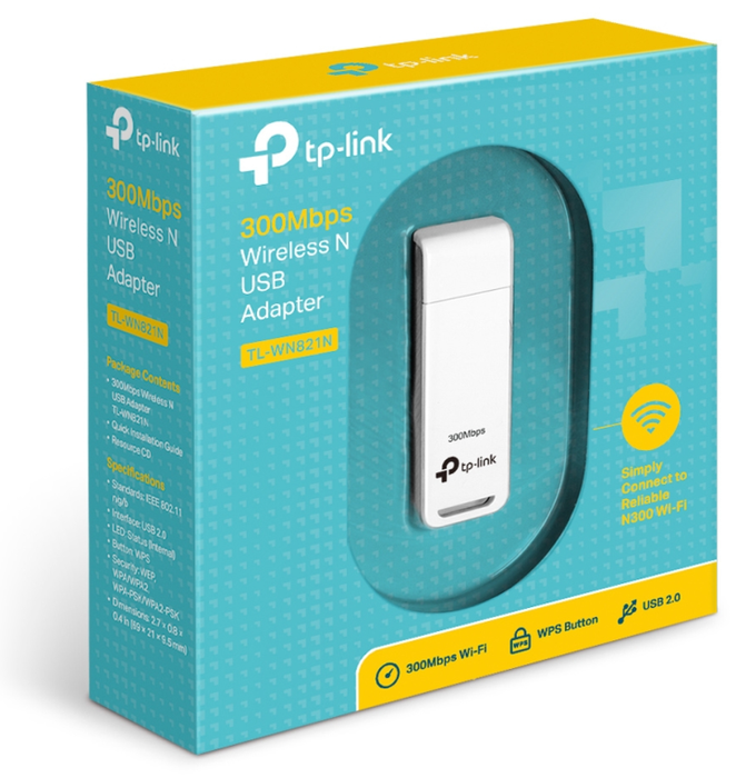 TP-Link TL-WN821N Adaptador Wi-Fi USB 300Mbps