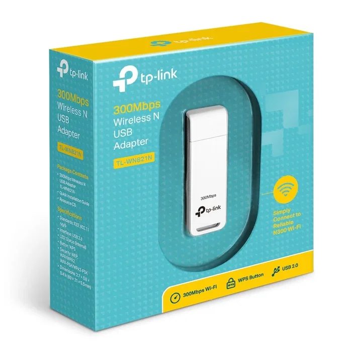TP-Link TL-WN821N Adaptador de Red Inalámbrica USB 300 Mbps