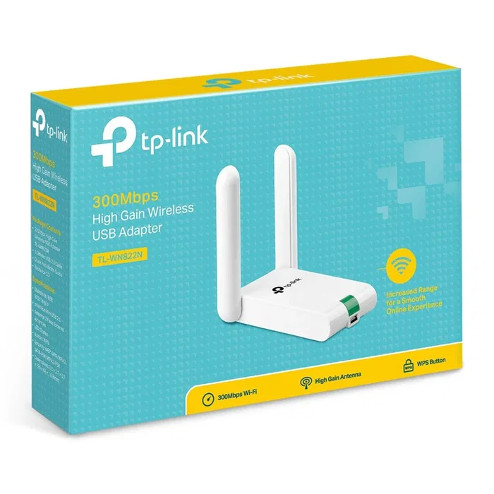 TP-Link TL-WN822N Adaptador USB WiFi 802.11n 300 Mbps Wireless-N 2.4 GHz Color Blanco