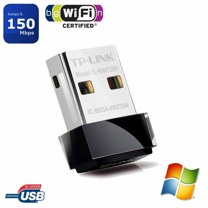 TP-Link TL-WN725N Adaptador USB Nano Wi-Fi N 150Mbps TP-Link TL-WN725N Adaptador USB Nano Wi-Fi N 150Mbps