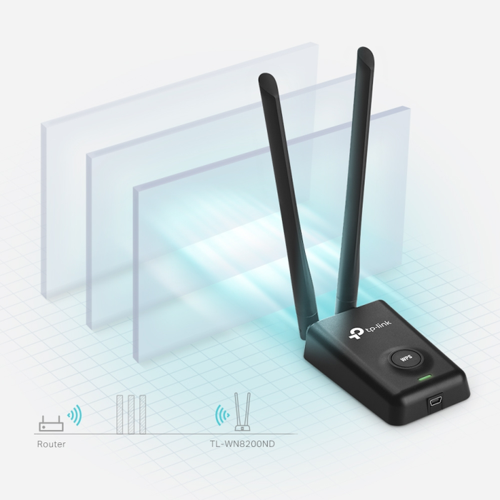 TP-Link TL-WN8200ND Adaptador y Tarjeta de Red WLAN USB 300 Mbit/s TP-Link TL-WN8200ND Adaptador y Tarjeta de Red WLAN USB 300 Mbit/s