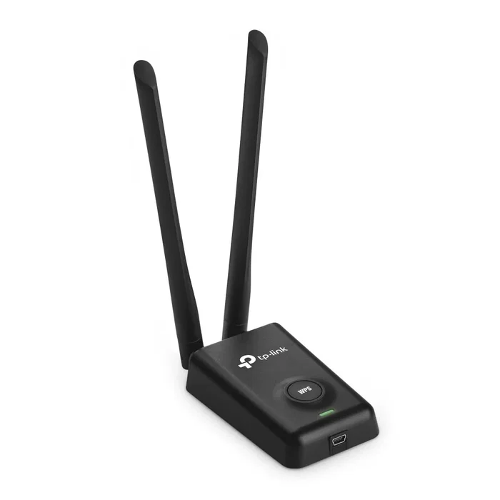 TP-Link TL-WN8200ND - Adaptador USB Wi-Fi 4 (802.11n) de 300 Mbps, Doble Antena Externa de 5 dBi, Alta Potencia y Alcance, Conexión WPS, para PC y Mac
