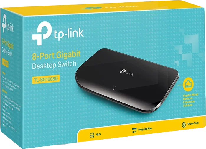 TP-Link TL-SG1008D Switch Gigabit de 8 Puertos Negro TP-Link TL-SG1008D Switch Gigabit de 8 Puertos Negro