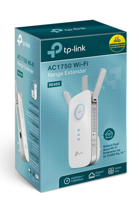 TP-Link RE450 Extensor de Cobertura Wi-Fi AC1750 Blanco
