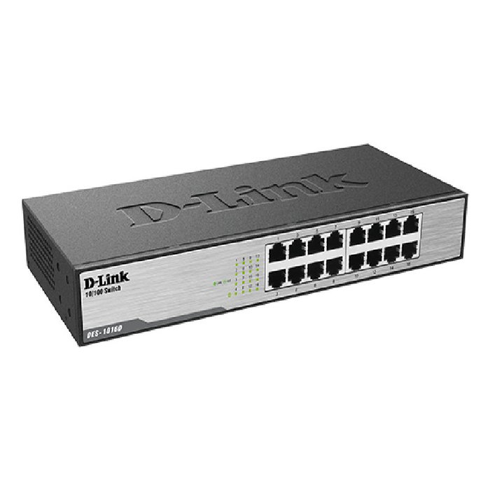 D-Link DES-1016D Switch de 16 puertos 10/100 Mbps Negro