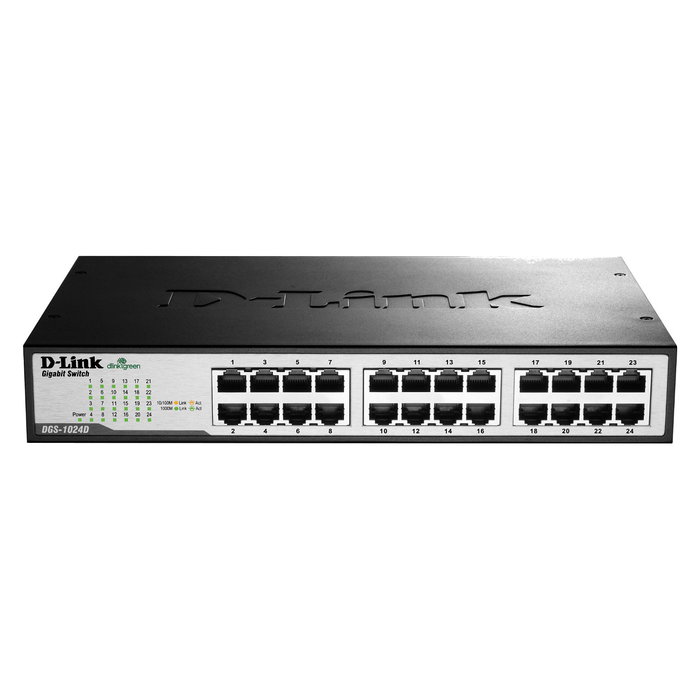 D-Link DGS-1024D Switch de Red 24 Puertos Gigabit Ethernet 10/100/1000 Mbps para Oficina o Hogar D-Link DGS-1024D Switch de Red 24 Puertos Gigabit Ethernet 10/100/1000 Mbps para Oficina o Hogar