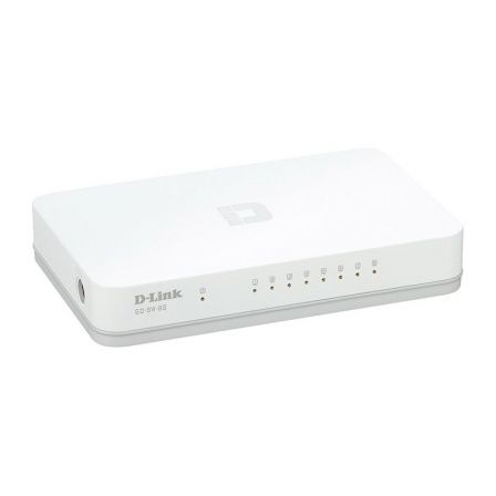 D-Link Go-SW-8G Conmutador de Sobremesa Gigabit con 8 Puertos RJ45 10/100/1000 D-Link Go-SW-8G Conmutador de Sobremesa Gigabit con 8 Puertos RJ45 10/100/1000