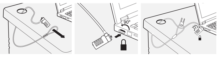 Ewent Candado de Seguridad para Portátil EW1241 con Combinación, 1,5 m, Plata Ewent Candado de Seguridad para Portátil EW1241 con Combinación, 1,5 m, Plata