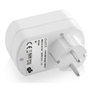 EWENT Cargador de Pared EW1211 con 2 Puertos USB 3.1A y Toma de Corriente, Blanco