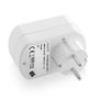 EWENT Cargador de Pared EW1211 con 2 Puertos USB 3.1A y Toma de Corriente, Blanco