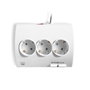 Ewent EW3935 Regleta de Escritorio con 5 Tomas y 2 Puertos USB Blanco