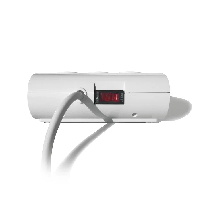 Ewent Regleta de Sobremesa EW3935, 5 Tomas + 2 Puertos USB 2.1A, Cable 1.5m, Protección Infantil, Blanco