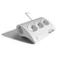 Ewent EW3935 Regleta de Escritorio con 5 Tomas y 2 Puertos USB Blanco