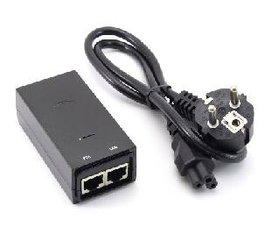 Ubiquiti Adaptador PoE - 24 Poe 24 Vdc, Tensión Entrada 90-260VAC, Eficiencia 70+%, Protección Descargas, Tensión Salida 24VDC