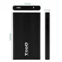 Tooq TQE-2510B Caja Externa para Disco Duro de 2.5" USB 2.0 Negro Aluminio
