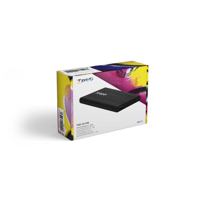 Tooq Caja HDD 2.5 SATA a USB 2.0 TQE-2510B Negra