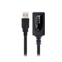 Nanocable Cable USB 2.0 Prolongador con Amplificador, 5m, Negro