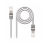 Nanocable 10.20.0810 Cable de Red FTP Cat6 RJ45 Macho/Macho 10m Gris AWG24 100% Cobre