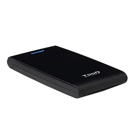 TooQ TQE-2526B Carcasa Externa para Disco Duro HDD/SSD 2.5" SATA a USB 3.0 - Hasta 12.5 mm - Sistema Sin Tornillos - Negro