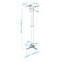 Tooq Soporte de Techo para Proyector PJ3030TN-B Negro