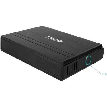 TOOQ TQE-3520B Caja Externa HDD 3.5'' IDE/SATA USB2.0 Negro Aluminio 3TB