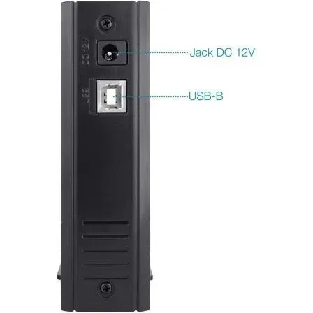 TOOQ TQE-3520B Caja Externa HDD 3.5'' IDE/SATA USB2.0 Negro Aluminio 3TB