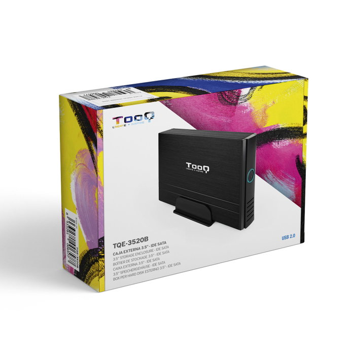 Tooq TQE-3520B Caja Externa para HDD 3.5 IDE/SATA USB 2.0 Negro Tooq TQE-3520B Caja Externa para HDD 3.5 IDE/SATA USB 2.0 Negro