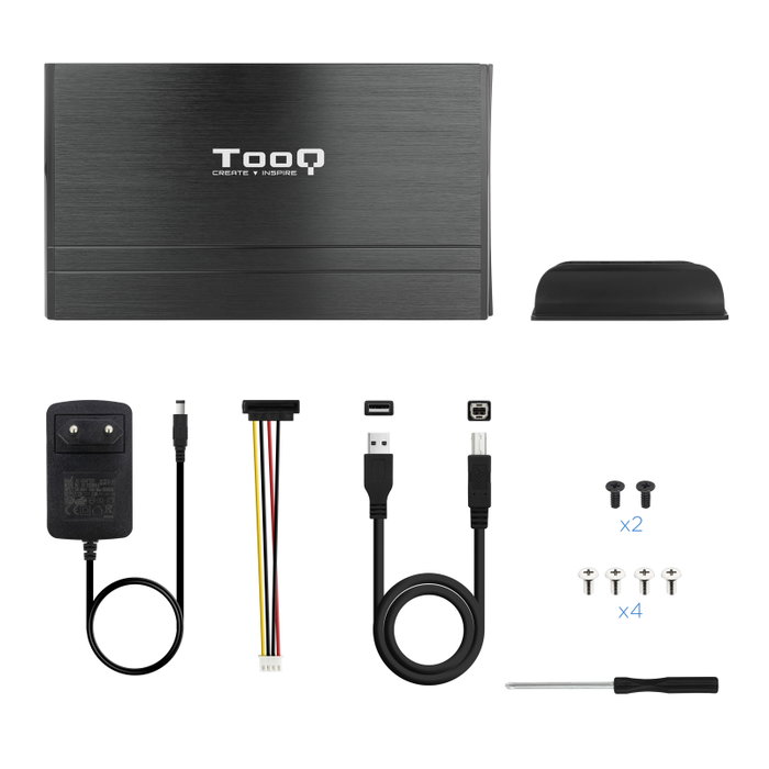 Tooq TQE-3520B Caja Externa para HDD 3.5 IDE/SATA USB 2.0 Negro Tooq TQE-3520B Caja Externa para HDD 3.5 IDE/SATA USB 2.0 Negro