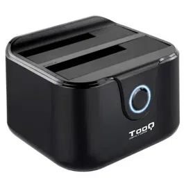 Tooq Docking Station TQDS-802B para Discos Duros HDD/SSD 2.5/3.5, 8TB Capacidad Total, USB 3.0/3.1 Gen 1, Clonación, Plug & Play, Blanco