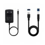 TOOQ Docking Station TQDS-802BW para discos duros SATA 2.5/3.5 y USB 3.0