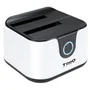 Tooq Docking Station TQDS-802BW para Discos Duros de hasta 8 TB, USB 3.0/3.1 Gen 1, Admite HDD/SSD 2.5' y 3.5', Clonación