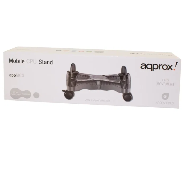 Approx Soporte CPU con ruedas APPMCSV2 Negro Approx Soporte CPU con ruedas APPMCSV2 Negro