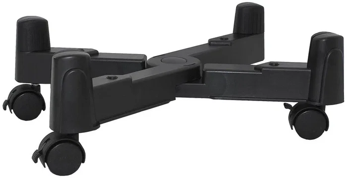Approx APPMCSV2 - Soporte Móvil con Ruedas para CPU de Sobremesa, Ajustable (7.5-25cm), 4 Ruedas Giratorias con Frenos, Color Negro