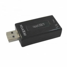 Approx Tarjeta de Sonido USB 7.1 appusb71 con Control de Volumen
