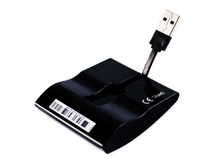 Approx APPCRDNILBV2 - Lector externo de tarjetas inteligentes USB 2.0 para DNI electrónico (DNIe) y tarjeta sanitaria, color negro