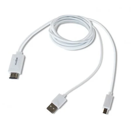 Approx Adaptador MHL 1.0 a HDMI APPC23 - Conector Micro USB a HDMI, Salida de Vídeo 1080p y Audio Approx Adaptador MHL 1.0 a HDMI APPC23 - Conector Micro USB a HDMI, Salida de Vídeo 1080p y Audio