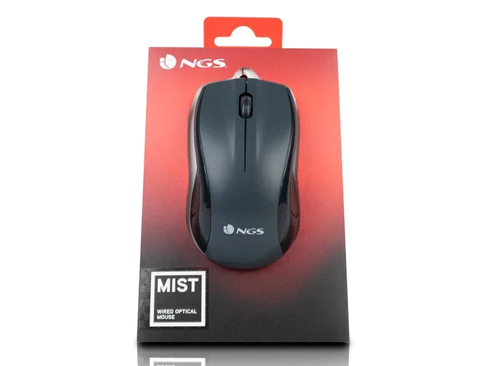 NGS Black Mist Ratón Óptico Negro