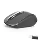 NGS Ratón Óptico Inalámbrico Haze Ambidiestro 1600 DPI para Portátil, RF 2.4 GHz, 3 Botones, Nano Receptor USB, Negro y Grafito