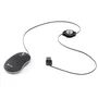 NGS SIN Black Ratón Óptico Mini con Cable Retráctil y 1000 DPI