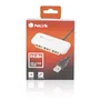NGS Hub USB NGS-HUB-0032 - Hub de 4 Puertos USB 2.0, 480 Mbps, Tamaño Reducido y Portátil, Color Blanco