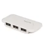 NGS Hub USB NGS-HUB-0032 - Hub de 4 Puertos USB 2.0, 480 Mbps, Tamaño Reducido y Portátil, Color Blanco