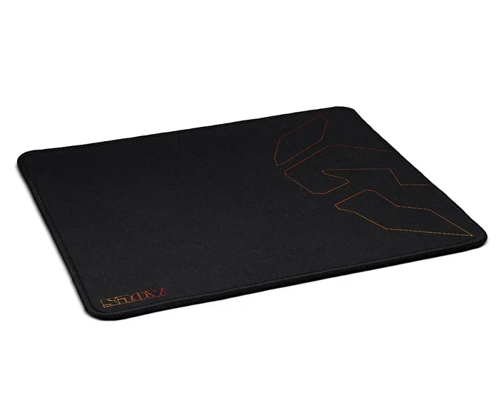 NOX Alfombrilla Gaming Knout Kontrol Negro - Superficie Control para Movimientos Precisos, Base Antideslizante, Bordes Cosidos, 320x270x3 mm