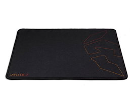 NOX Alfombrilla Gaming Knout Kontrol Negro - Superficie Control para Movimientos Precisos, Base Antideslizante, Bordes Cosidos, 320x270x3 mm