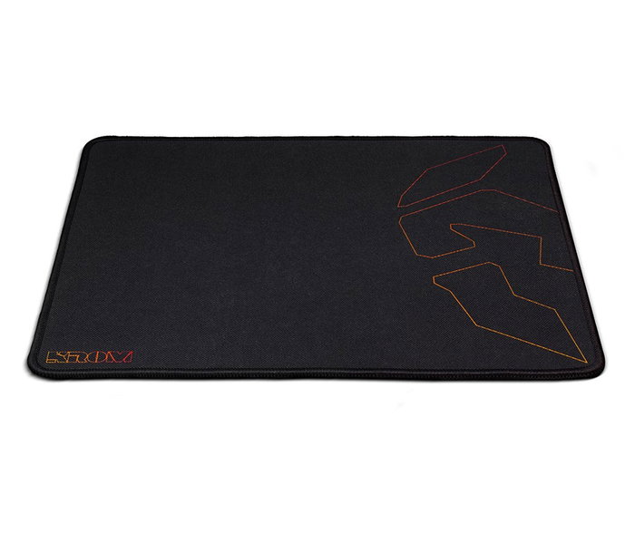 NOX Alfombrilla Gaming Knout Kontrol Negro - Superficie Control para Movimientos Precisos, Base Antideslizante, Bordes Cosidos, 320x270x3 mm