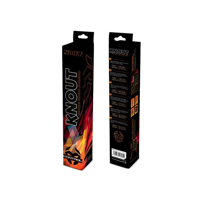 Krom Alfombrilla Gaming Knout Kontrol Negro y Naranja